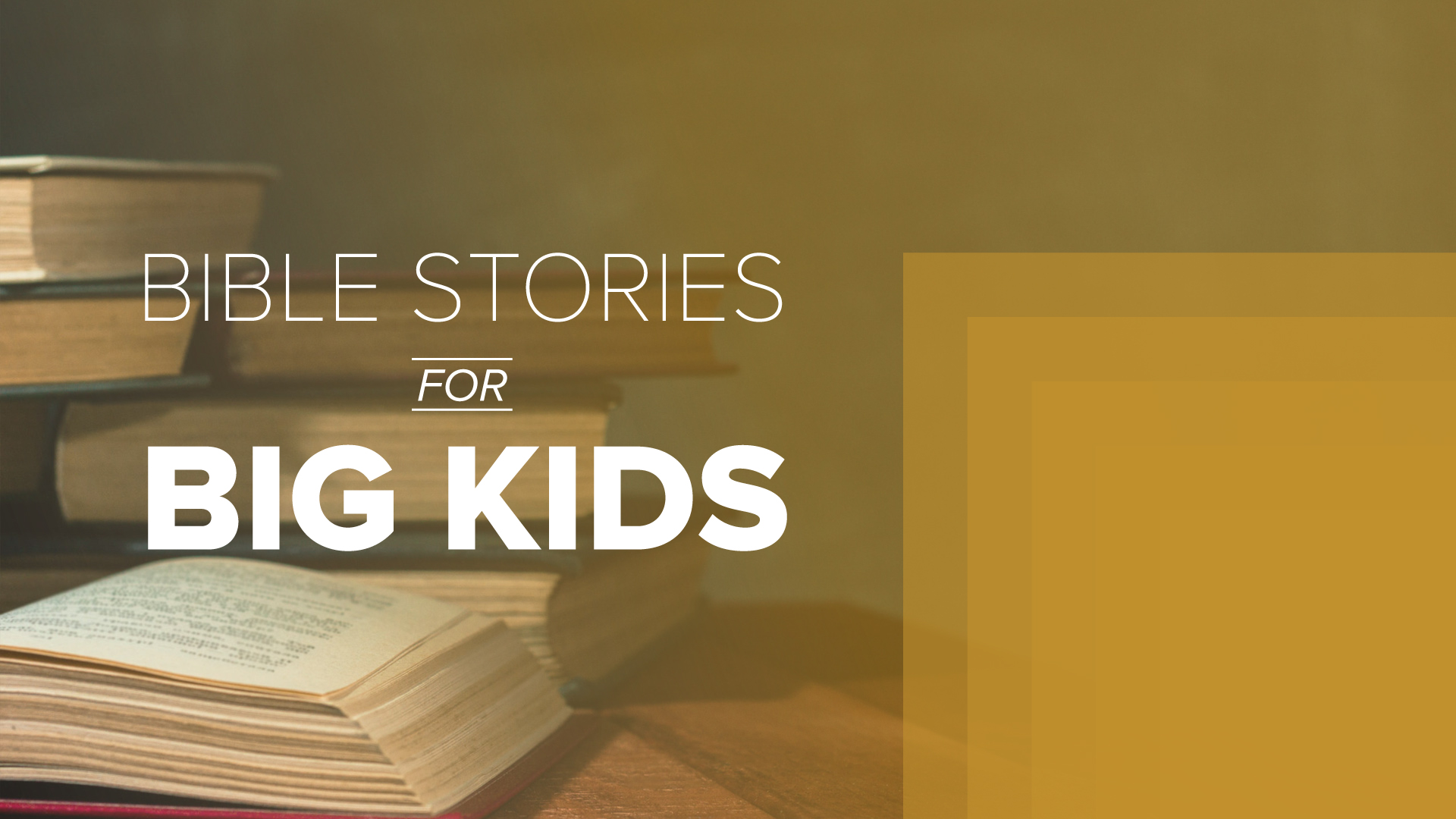 Bible Stories for Big Kids