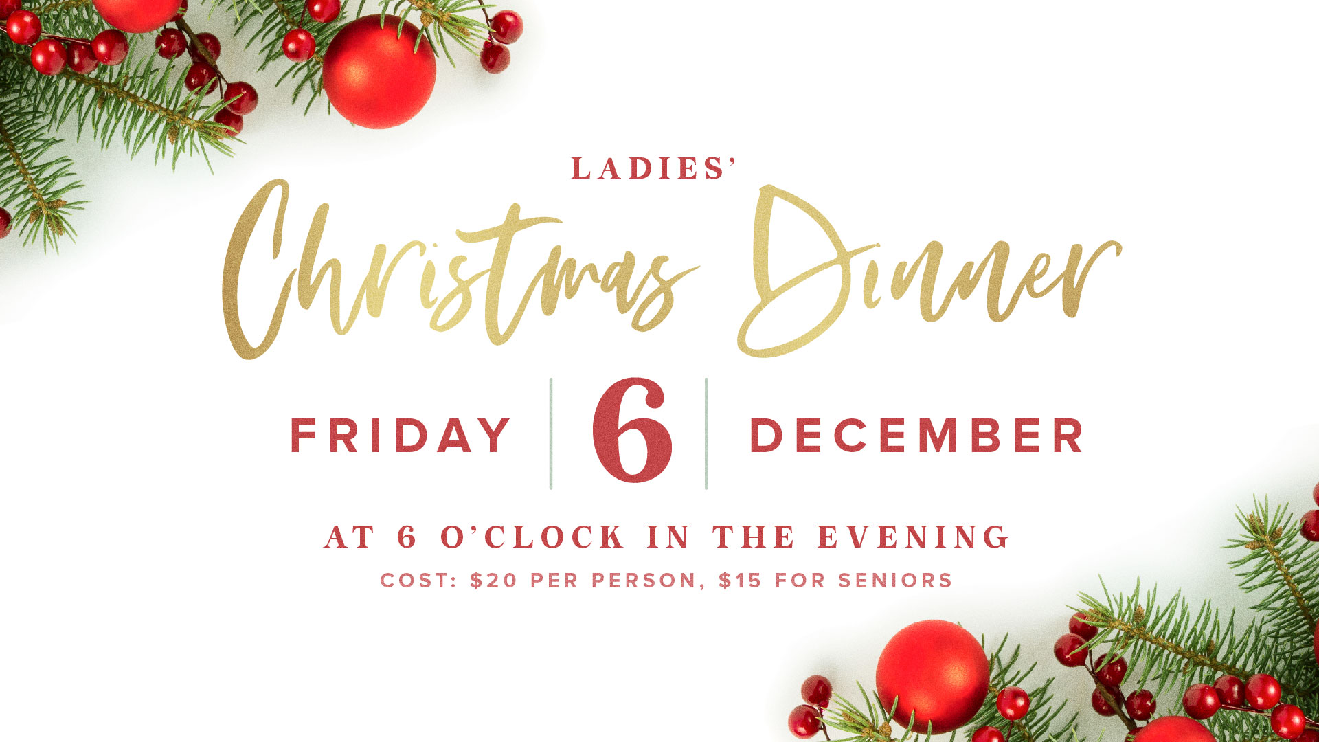 Ladies’ Christmas Dinner